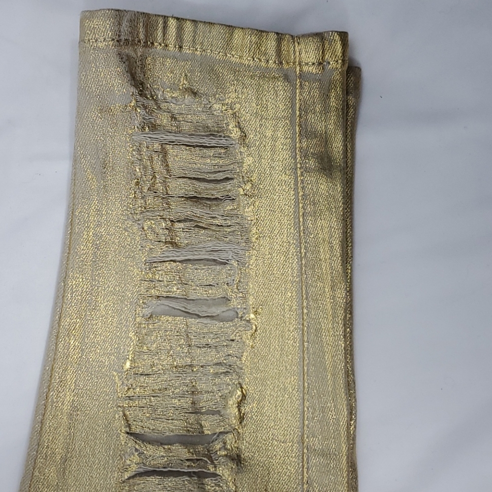 NWT Guess Los Angeles Metallic Sexy Curve Jeans - Picture 8 of 15